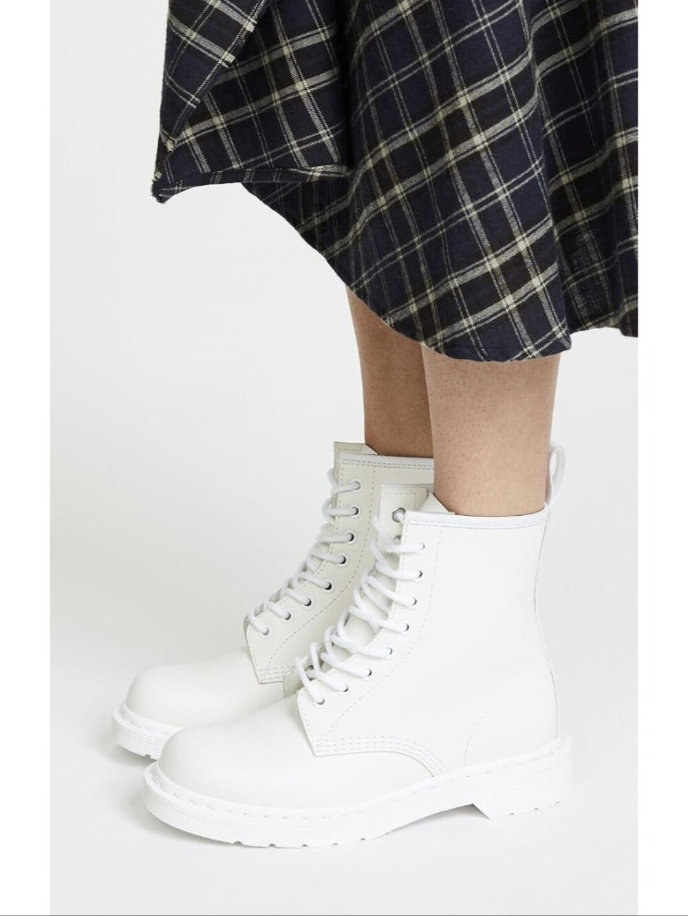 Dr Martens 1460 Mono UNISEX White Combat Boot Harley Quinn Cosplay Grunge